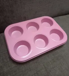 6 coops nonstick cupcake & muffin baking tray with holder/ springfoam cake making tray