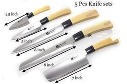 5pcs Knife Set Stainless Steel