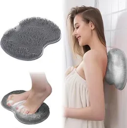 Shower Foot Massager Non-Slip Mat Multifunctional Suction Cup Design Bath Massage Brush Bath Supply for Bathroom