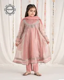 Muskaan Kids Peach Pink Formal Salwar Suit