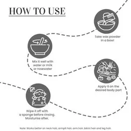 VedoMax Herbal Painless Rose Hair Wax Powder| Rose Hair Wax Powder for Facial and all Skin Areas, Legs, Underarms, Bikini Area, Facial etc, Easy to us