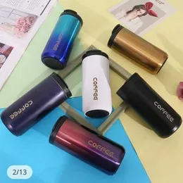 350/500ml Stainless Steel Thermos Coffee Mug Water Bottle For Girls Vacuum Flasks Thermoses Winter Traverl Thermal Coffee Cup