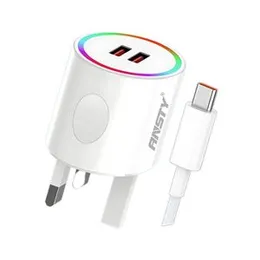 2USB   LED   Type-C   Fast   Charger   AT-003-T