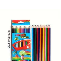 Color pencils Metal Box Of 12 Pencils, A Range Of High Quality Colour Pencils - Multicolor