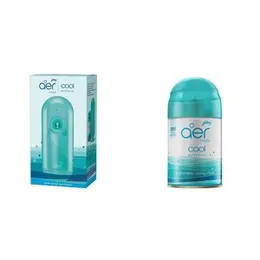 Godrej aer Matic Kit - Automatic Air Freshener with Flexi Control | Cool Surf Blue (225ml) & aer Matic Refill - Automatic Air Freshener with Flexi
