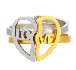 Fashion Couples Ring for Men And Women Jewelry Band Unisex Wedding Band Gold Plated Ring