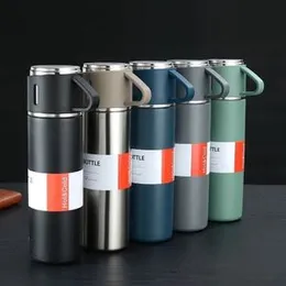 Double-Layer Vacuum Flask Stainless Steel Vacuum Thermos Cup Set Of Wine Beer Coffee 500ml Insulated Travel Mug Business Water Bottle