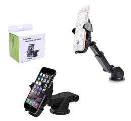 Long Neck One Touch Dashboard and Windshield car Mount holder