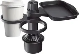 Double Drink Holder, Car Beverage Holder, Expandable Drink Organizer, Adjustable Cup Holder, 311g, Cup Holder Expander with 360-Degree Rotation for Ca