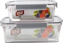 Fresh Box BPA Free Food Storage Container - 3 Pack Food Storage Containers with Airtight Lids, Keeps Food Fresh and Delicious Longer Microwave Safe (R