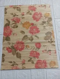 4pcs-design-2 Kitchen Accessories Placemats 4pieces bamboo Non-Slip Heat Resistant Dining Table Placemats Stain Resistant Anti-Skid Washable Table Mat