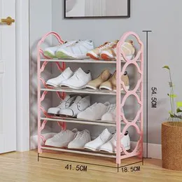 Plastic 4 Layer Simple Shoe Rack