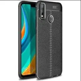 Luxury Leather Auto Focus Back cover for Huawei Y8s