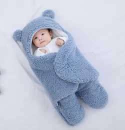 Baby Sleeping Bag Pajama Newborn Soft Winter Thickened Fleece Lining Cotton Infant Sleepwear