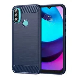 For Lenovo K14 Brushed Texture Carbon Fiber TPU Phone Case