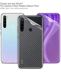 Carbon Fibre Back Sticker for Redmi 8 / 8A / Note 8 / Note 8 Pro – Slim Fit | Anti-Scratch & Stylish Wrap