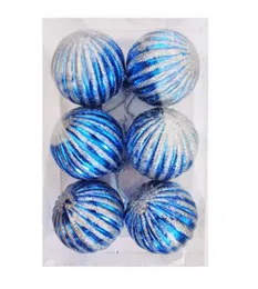 Curve Ball Box 6 Balls Christmas Decorations Christmas Tree Deco Baubles