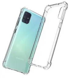 Shockproof transparent back cover for Samsung Galaxy A71