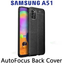 Samsung A51 Luxury Leather texture Auto Focus Back cover for Samsung A51