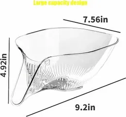 Multifunctional Kitchen Drain Basket – Sink Food Strainer Bowl with Spout for Washing Fruits, Vegetables & Pasta