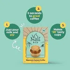 VS MANI & CO. Signature Instant Coffee - Strong Arabica Roast, Flavourful Coffee Powder, South Indian Taste | 100gm   cofee powder