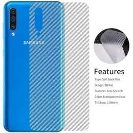 Ultra Thin Transparent Carbon Fiber Film Back Sticker – Samsung M10 | Slim Fit Protective Wrap