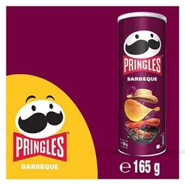 Pringles Barbeque Flavour Potato Chips – 165g (BBQ Snack)