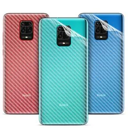 Redmi Note 9 Clear Slim Carbon fibre Phone Transparent protective Mobile Back Sticker For Redmi Note 9