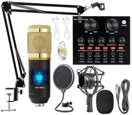 Bm800 condenser microphone with v8 S Sound card