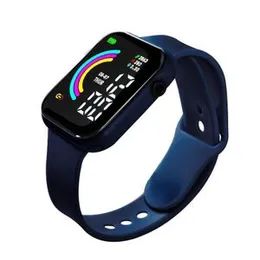 Rainbow Digital Sport Watch Men Women Silicone Watches Digital Led Red Electronic Wristwatch Fitness Men Kids Hours Watch