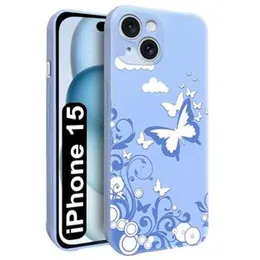 Fashionury Apple iPhone 15 Back Cover | Glossy Soft Silicon Flexible | Camera Bump Protection | All Side Shock Proof Silicon Designer Back Case Cover