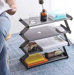 Z-Shaped Plastic Shoe Rack 4 Tier