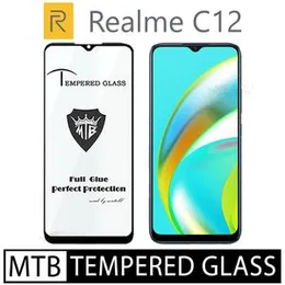 Realme C12 Branded MTB High Quality Screen Protector Full Glue 9D MTB tempered Glass for Realme C12