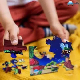 FunBlast Jigsaw Puzzles for Kids, Insects Jigsaw Puzzle for Kids, Floor Puzzle for Children, Learning and Educational Jigsaw Puzzle Toys, Set of 4-96