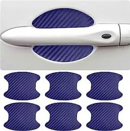 Mr Fix® (Blue) Car Door Handle Protective Films Auto Door Handle Cup Scratch Protection Films Car Accessories Exterior Protection, Anti Collision Scra