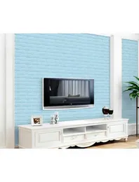 10Pcs Waterproof Self-Adhesive 3D Brick Background Wall Sticker DIY Wallpaper