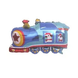 32.3" x 27.1" Foil Train Vehicle Balloon Happy Birthday Party