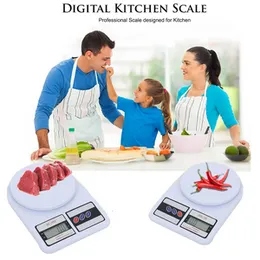 SF-400 10kg/1g Electronic Digital LCD Display Household Weighing Kitchen Scale High Precision Home Weight Scale 1g to 10 Kg Food Cake Sweets Rice Toma