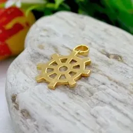 Gold Plated Dharmachakra  Pendant For Women.