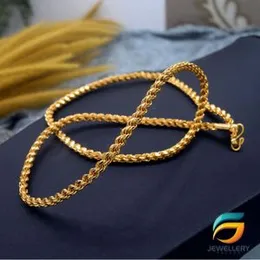 Gold Plated Big Rope Chain Guaranteed 24 inch Long Stylish Design For Women.