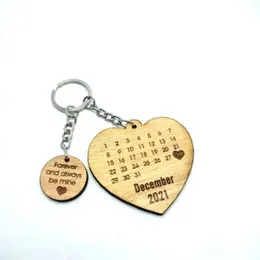 Customized Name Heart Key Tags With Your Own Text, Personalized Wooden Key Tags, Key Chain, Key Ring Love Gift.