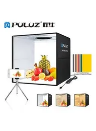 PULUZ 20cm Mini 2 LED Panels Folding Portable 1100LM Light Photo Lighting Studio Shooting Tent Box Kit with 6 Colors Backdrops - Danidu