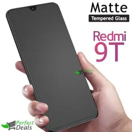 Redmi 9T Stylish Full Cover Matte Texture MTB tempered Glass Protector Frosted Glass for Xiaomi Mi Redmi9T