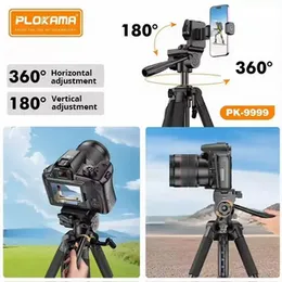 Plokama PK-9999 2.1M Camera Tripod | Adjustable Aluminum Tripod with Phone Holder