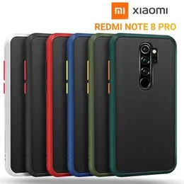 Gingle Series Xiaomi Redmi Note 8 Pro Anti-Knock Armor Protective Cover Translucent Matte Hard Phone Case