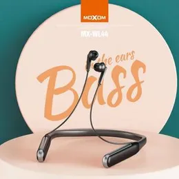 Neckband Sports Headphones Bluetooth Max Neckband Moxom MX-WL44 Max Neckband Headphones 20Hrs Playtime V5.0 Wireless Headset Sport Noise Cancelling He