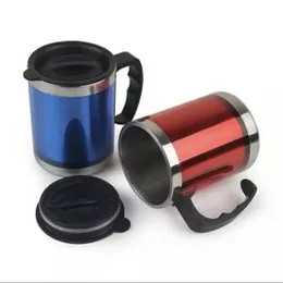 Travel mug stainless Steel with lid 400ml vaccum insulated hot cold tea coffee drinks mug