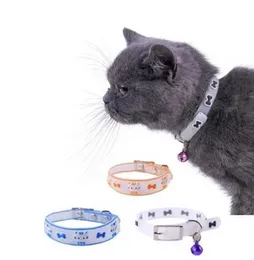 Glowing Cat Collar with Bells - Glow at Night Dog Cat Silicone Rubber Necklace Luminous Neck Ring