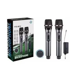 UHF TTD-M12 Double Wireless Rechargeable Microphone