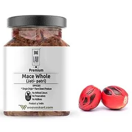 looms & weaves - Premium Single origin Mace Whole (Jati- patri) - 50 gm (in GLASS JAR)